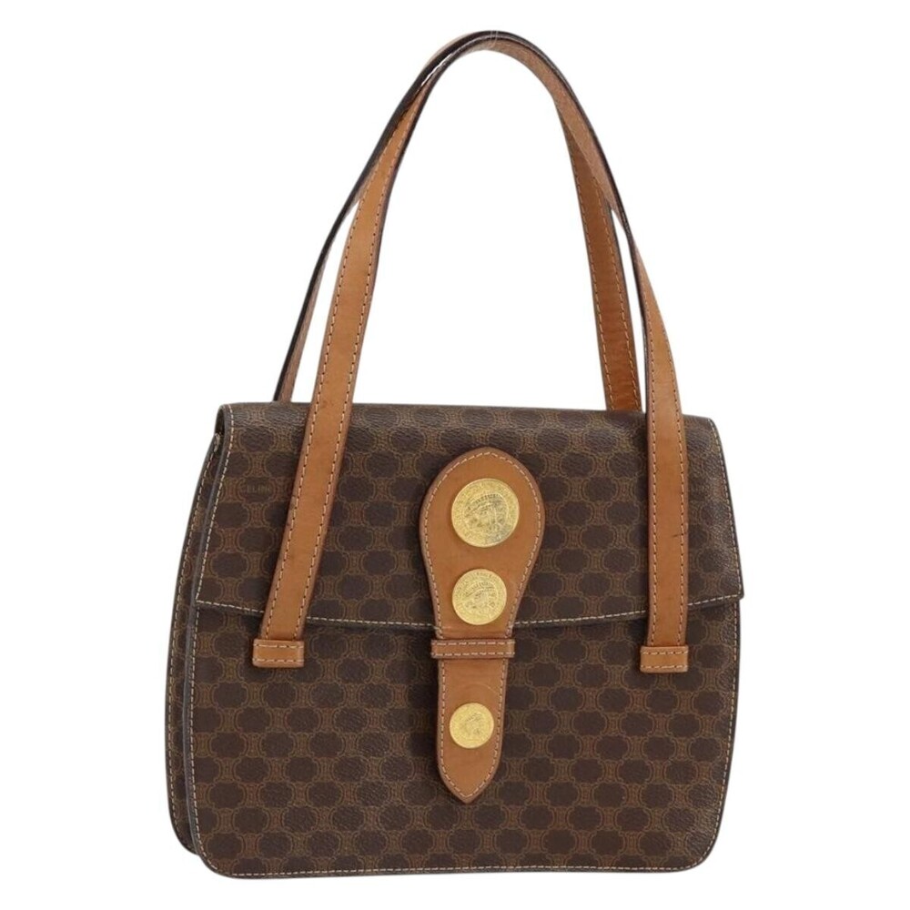 Celine Vintage Macadam Canvas and Leather